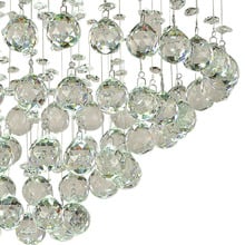 Edith Flush Mount Crystal 7 Light Chandelier
